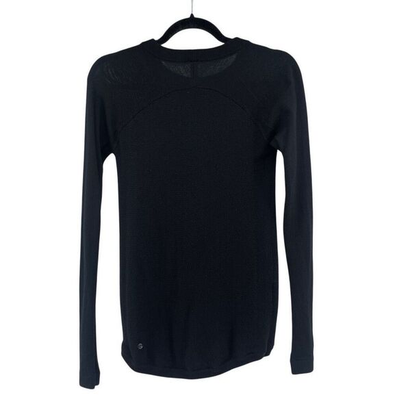 Lululemon Simply Wool Black Merino Wool Pullover Sweater Women’s Size 4 - Picture 3 of 13